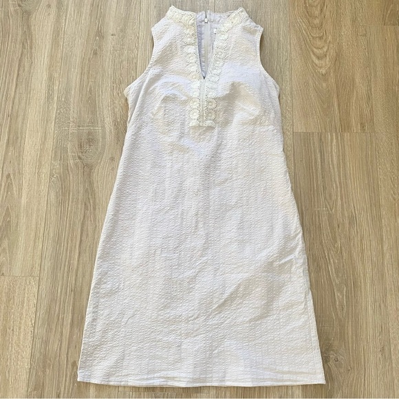 NWOT London Times V-neck Sleeveless Shift Dress Sz 6 - Picture 1 of 6